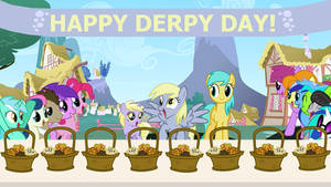 Derpy is really excited for Happy Derpy Day!!! by Thunderlime374