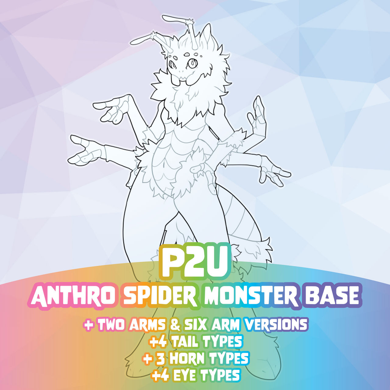 Spider Human Base P2U Base - Anthro Spider Monster by CrypticKoi on DeviantArt