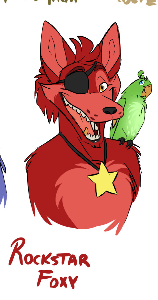 rockstar foxy by namygaga by andrefranclim17 on DeviantArt