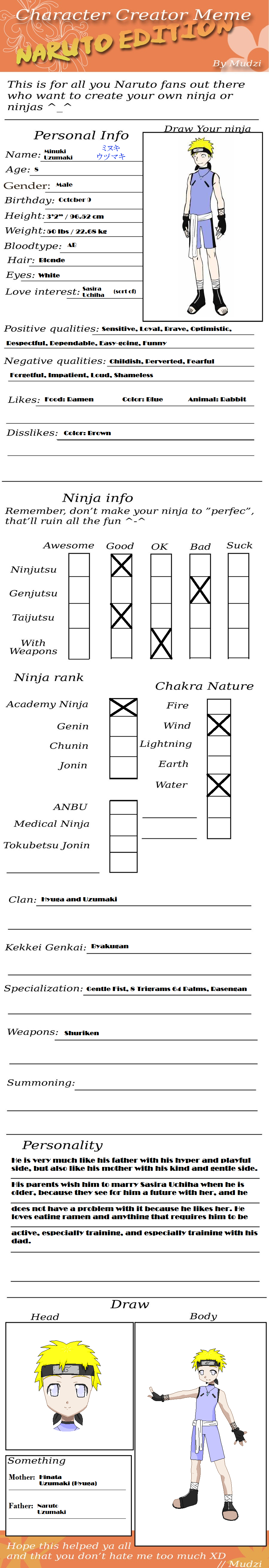 -OC- Minuki Uzumaki Character Page