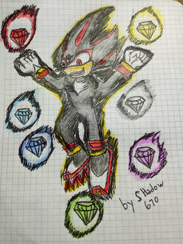 (Dark) Shadow the Hedgehog Colored