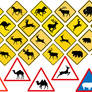 Worldwide Animal Road Warning Signs