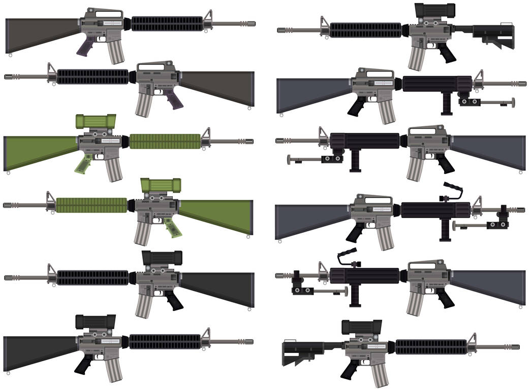 Diemaco Canadian M16 Assault Rifles by CyroHenrique48 on DeviantArt