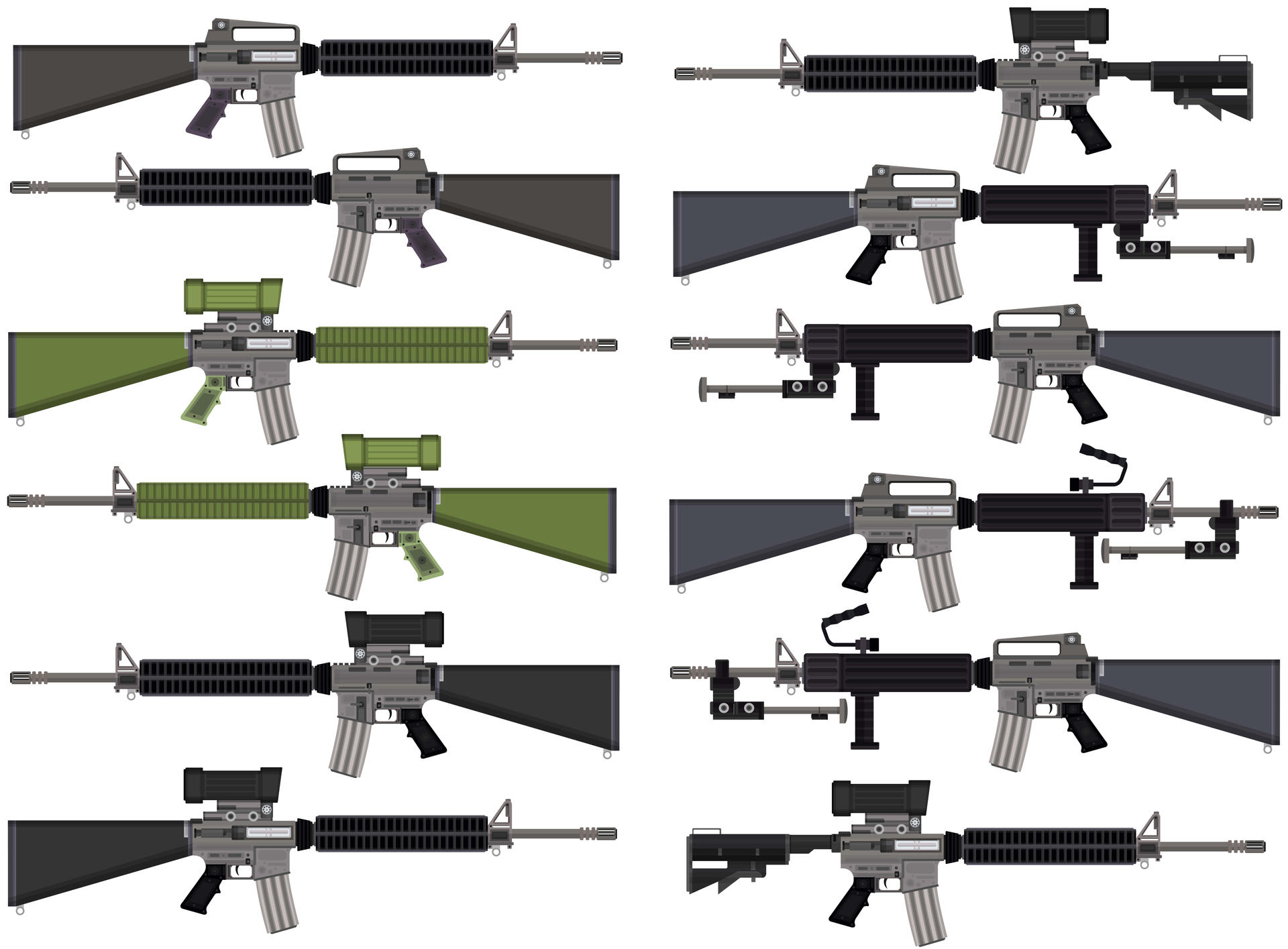 Diemaco Canadian M16 Assault Rifles by CyroHenrique48 on DeviantArt