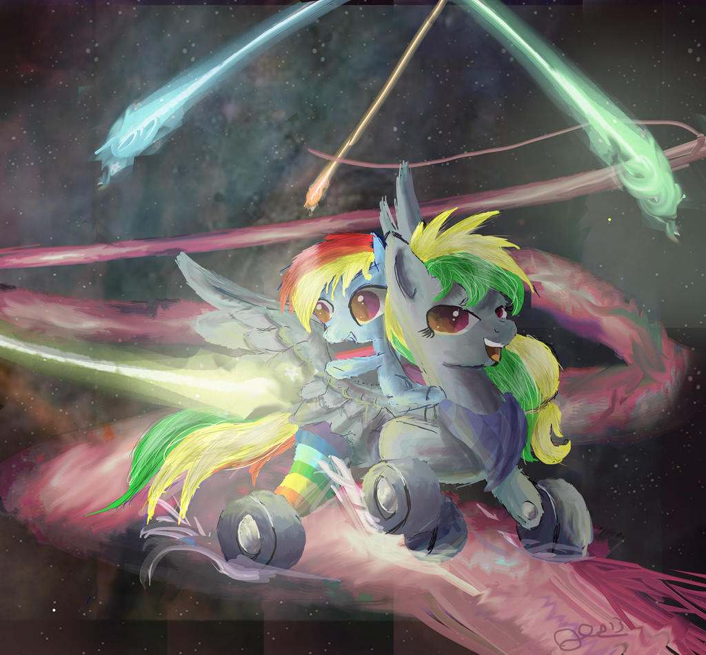 Wheely Bopper and RainbowDash