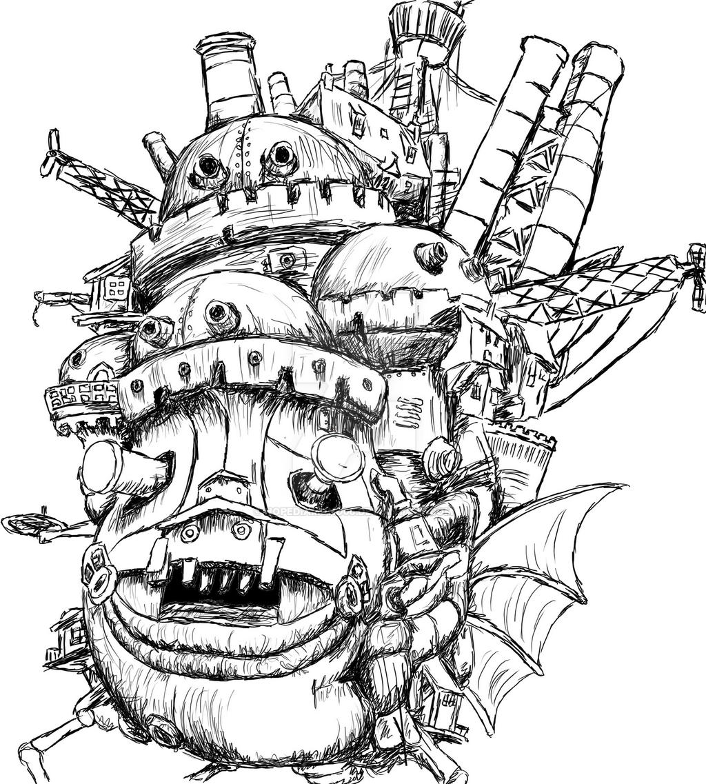Howl's Moving Castle Sketch by HopeDiamond08 on DeviantArt