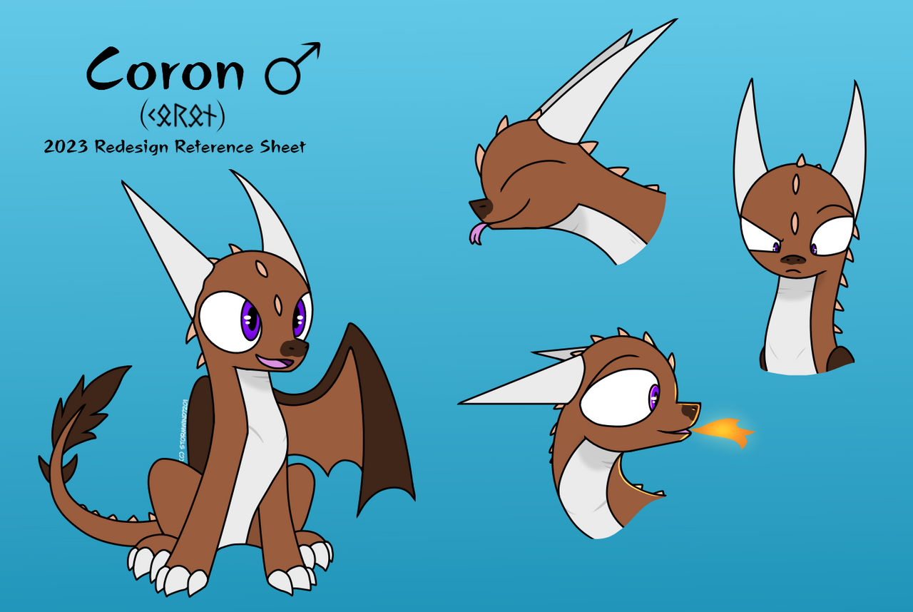 Coron (2023 Reference Sheet) by StormWind7201 on DeviantArt