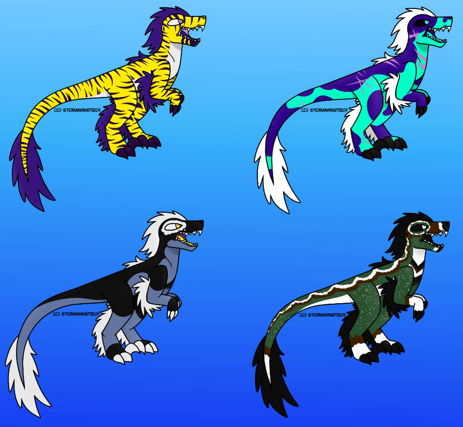 Raptor Adopts 3 (OPEN) by StormWind7201 on DeviantArt