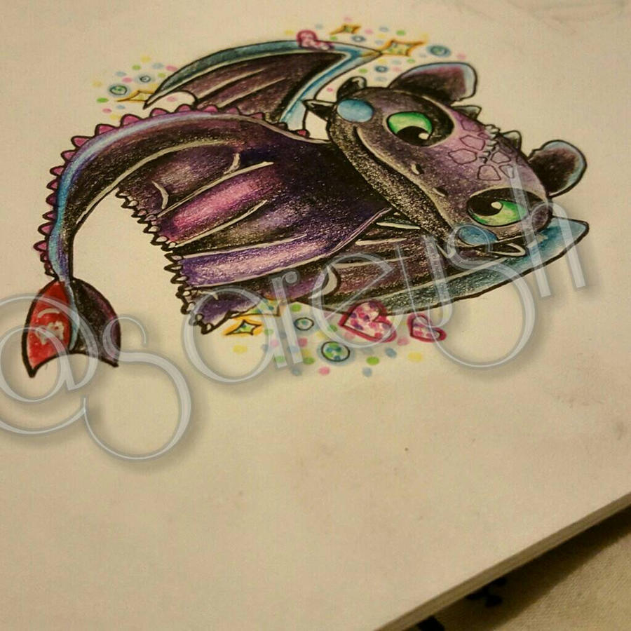 Toothless Colour Design by Sareush on DeviantArt