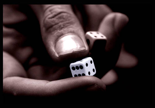 dice in my hand