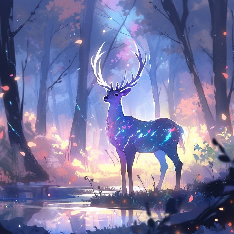 cunninghamcourtney The seven-color deer is a mythi by gteengarden on ...