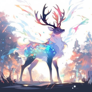 cunninghamcourtney The seven-color deer is a mythi by gteengarden on ...