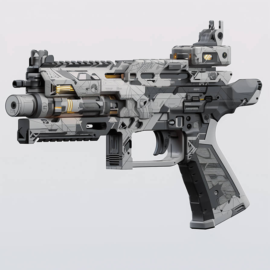 game art design A firearm and weapon with exploded by gteengarden on ...