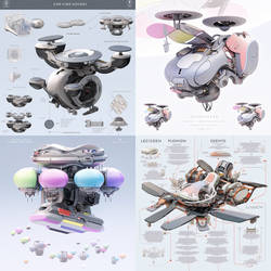 game art design A flying vehicle with appearance e