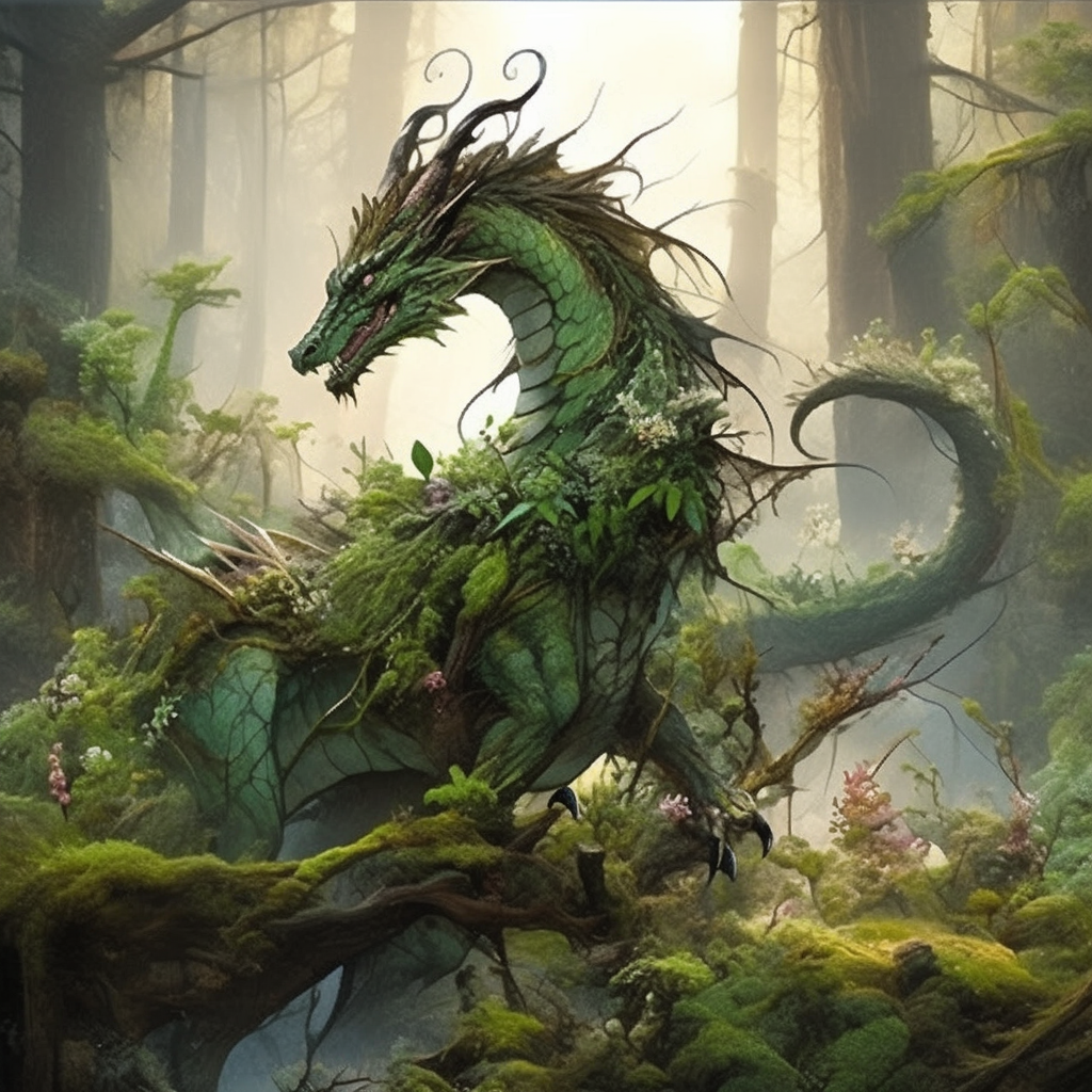 Forest Dragon Java The forest dragon is a guardian of this ancient r by gteengarden on ...