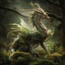  In its natural habitat the forest dragon moves wi