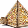 Pattern An Open Book Showing An Ornamented Triangu