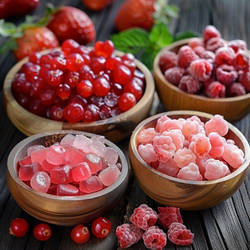 now Strawberry candied haws strawberry and various