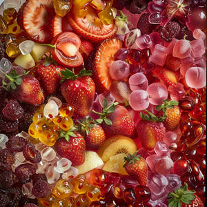 now Strawberry candied haws strawberry and various