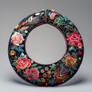 Now A Colorful Collar With Embroidered Flowers And