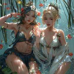 White snake and green snake3