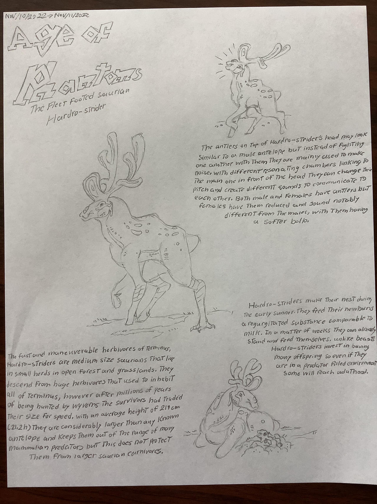 Age of Phantoms: The Speed Saurian Hardo-Strider by AgeofArt2000 on ...