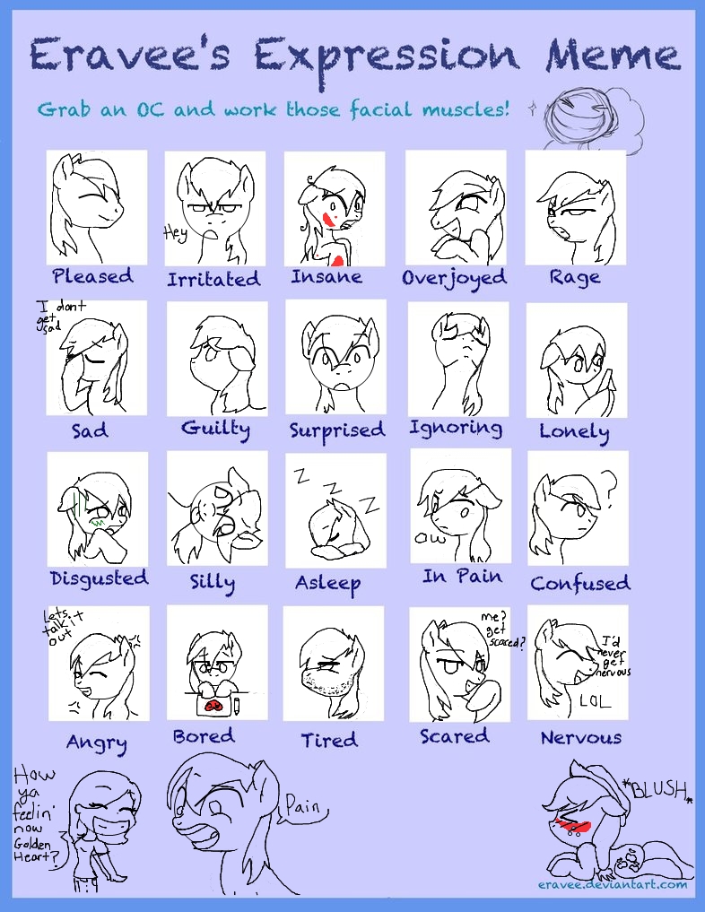 OC Expression Meme:Golden Heart