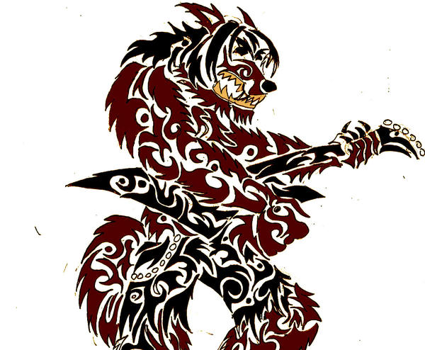 Reggae Werewolf Tribal Werewolf Musician by Blue-Lupus on DeviantArt