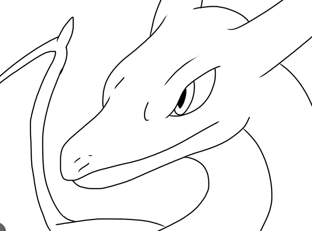 Charizard Writing Charizard line art by WhispererOfDragons on DeviantArt