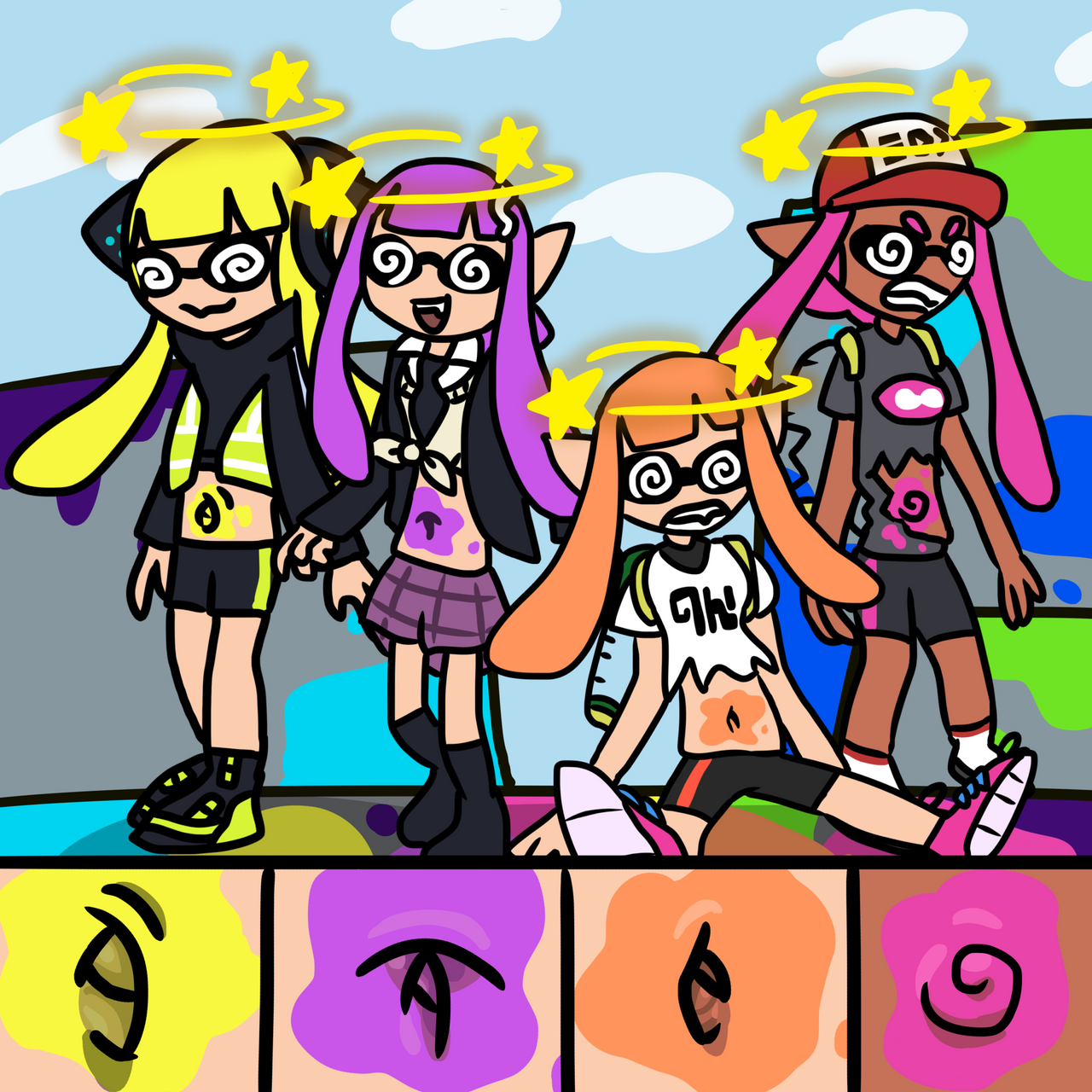 Inklings belly button/swirly eyes by ssnhrni on DeviantArt