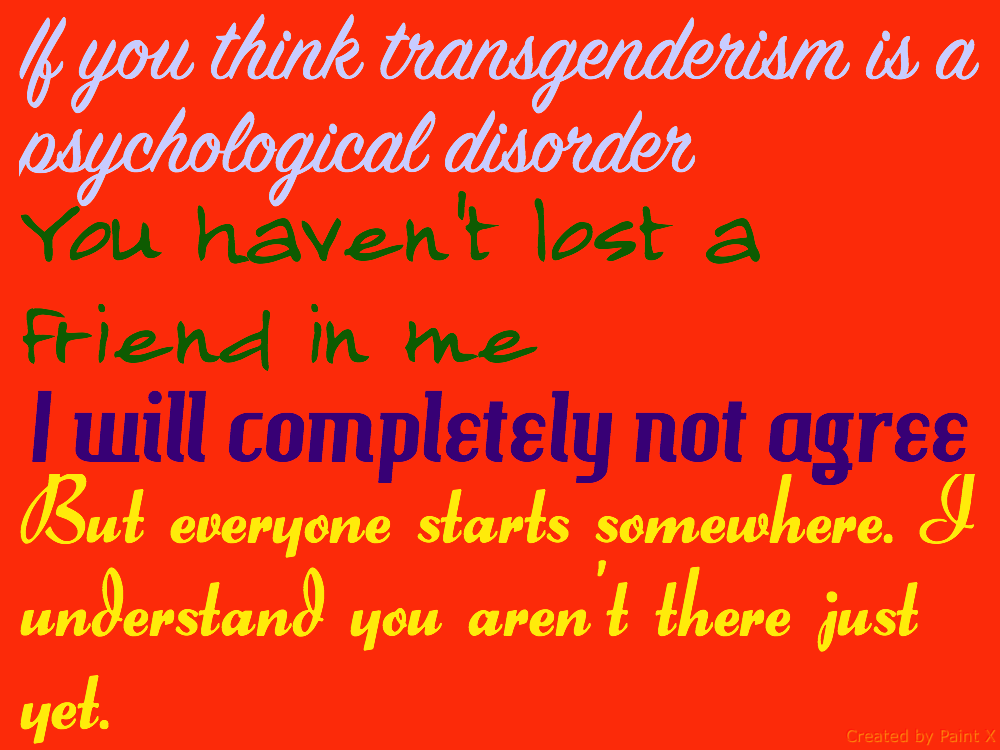 You're not a transphobe.