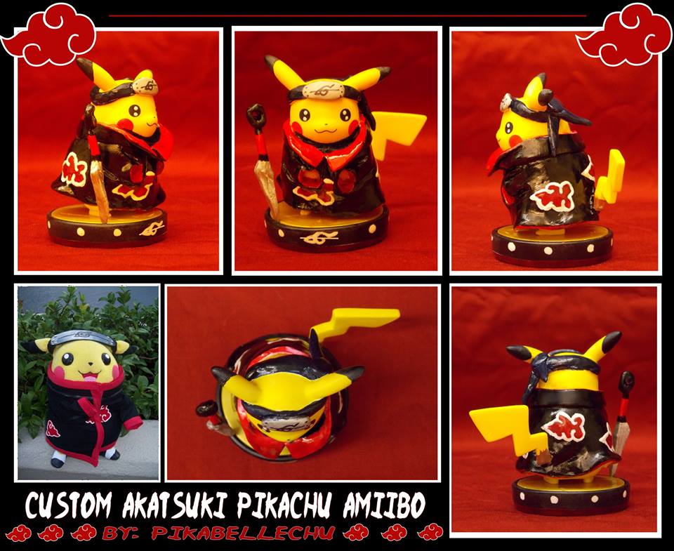 Custom Amiibo Pikachu Akatsuki