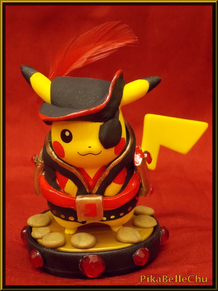 Custom Pirate Pikachu Amiibo