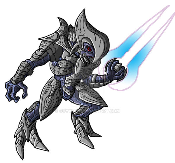 Chibi Halo Wars Arbiter