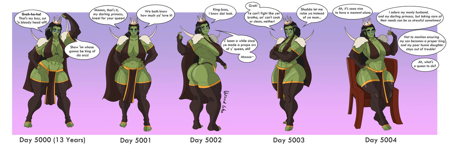 Human Prince Commission: Human Prince to Orc Queen Part 2 by WixedEcho on DeviantArt
