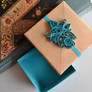 Turquoise Quilling Origami Gift Box