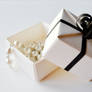 Black and White Origami Wedding Gift Box