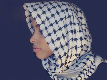 Palestine hood stock (hijab)