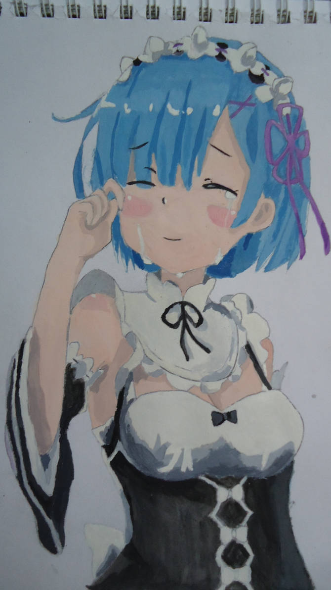 Rem Re Zero Drawing - My Anime Art by DrawingTimeWithMe on DeviantArt