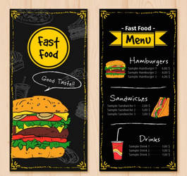 Fast food menu everyone
