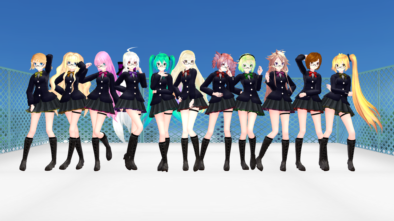 [MMD] TDA School girls + Links