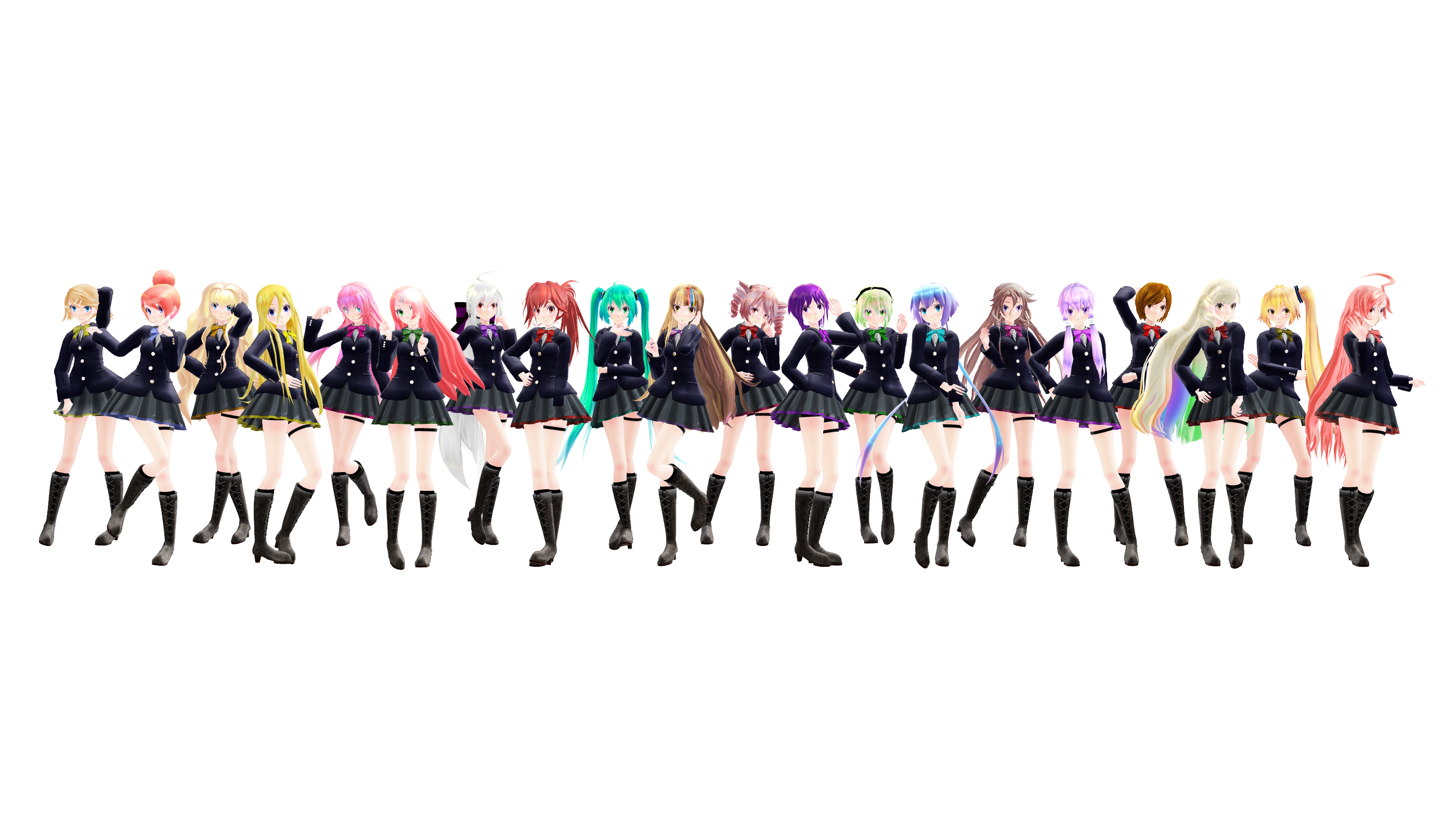 [MMD] TDA School girls (complete series) XD