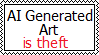 Anti Ai Generated Art stamp