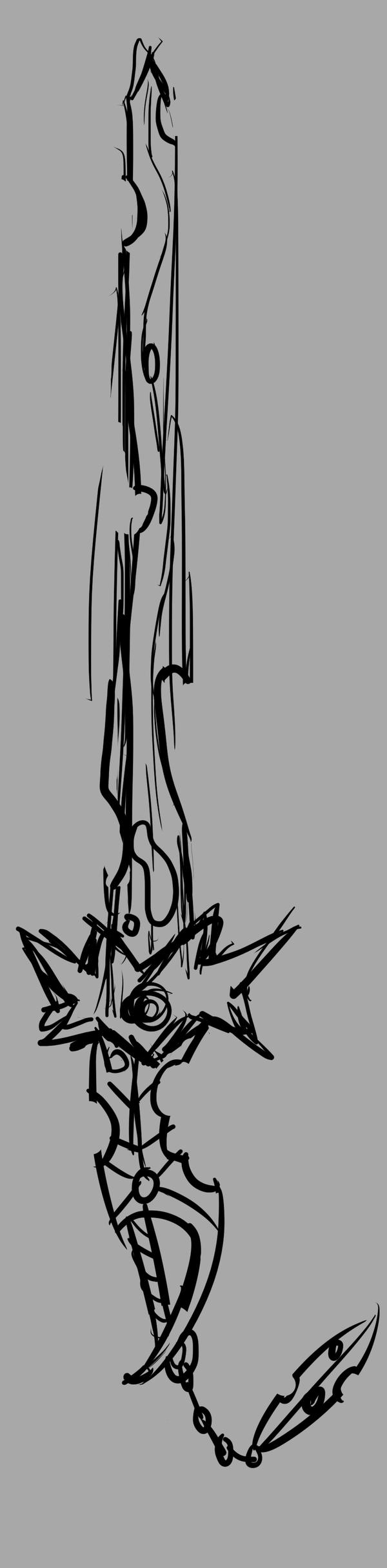 Changeling Inspired Sword Sketch