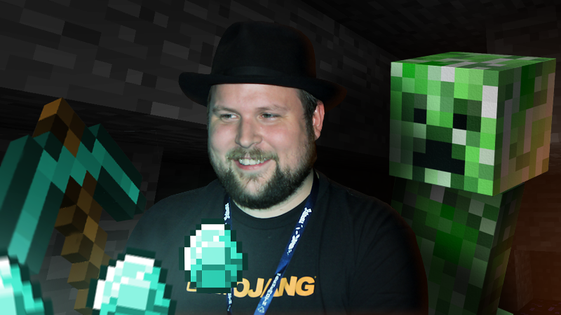 Notch playing Minecraft by LukeR87 on DeviantArt