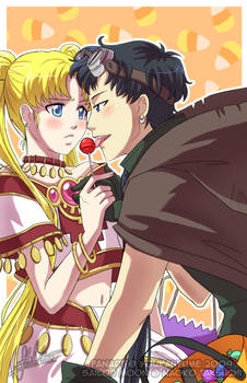 Seiya+Usagi: Halloween Candy