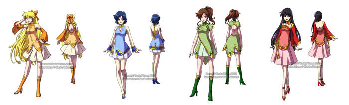 Kinmoku Fashion - Inner Senshi