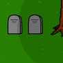 Walfas Customs: Gravestones near Tree