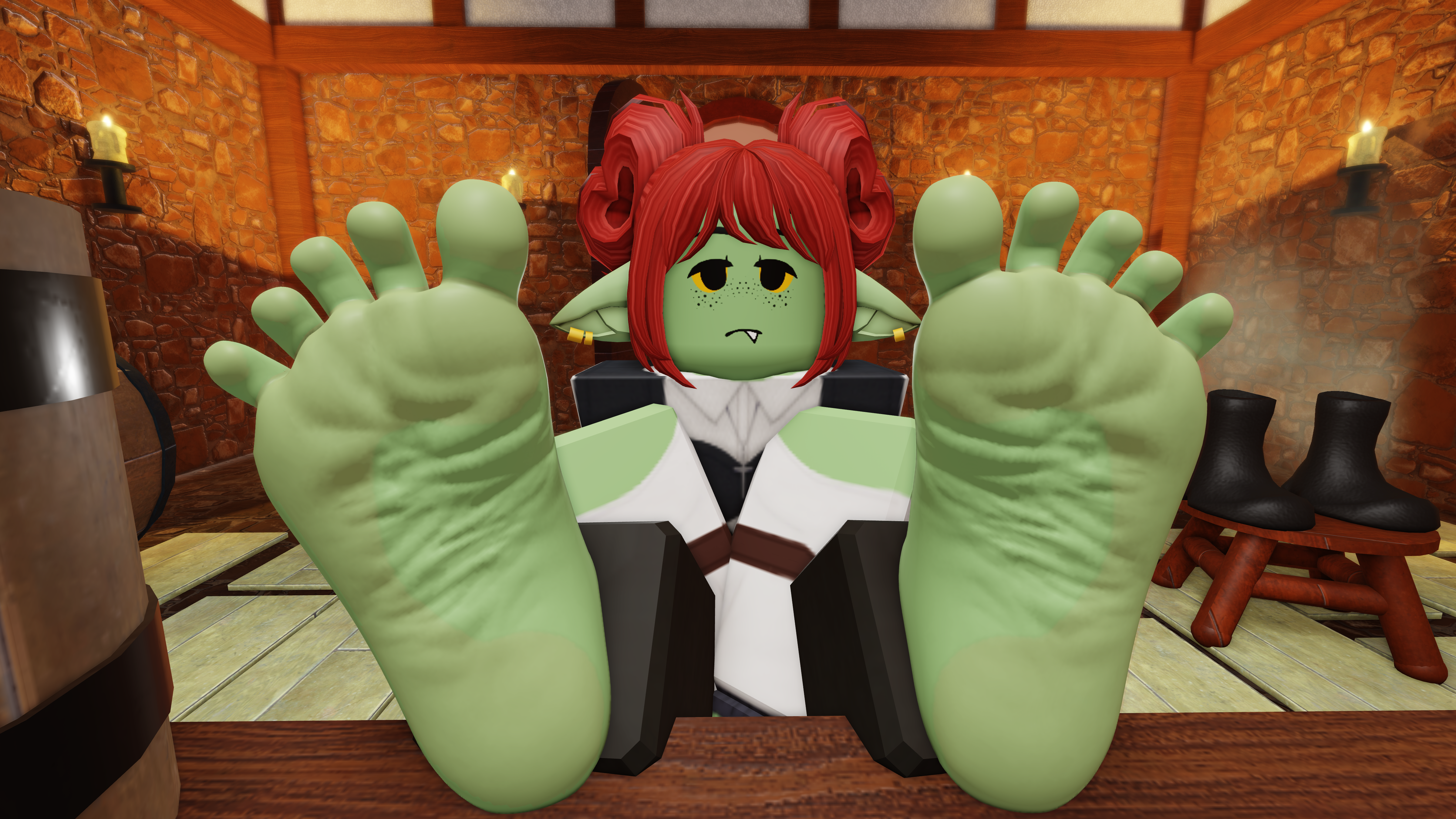 Bacon Girl feet by BellowTheMenace on DeviantArt