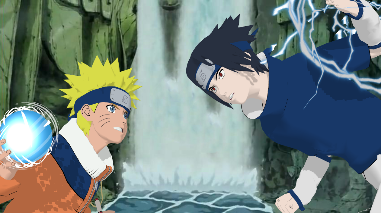 Os jutsus rivais! Chidori vs Rasengan